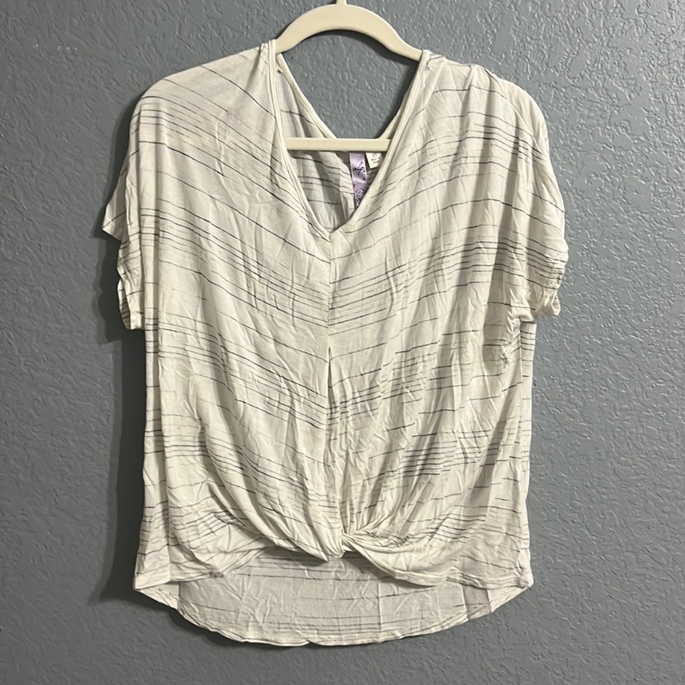 White flowy oversized top
